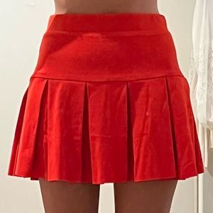 new princess polly red tennis skirt!❤️‍🔥